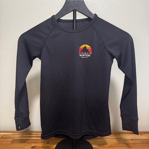 Burton Kids Lightweight Base Layer Shirt XS 5/6 Long Sleeve Snow Ski - Picture 1 of 9